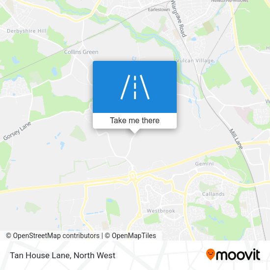 Tan House Lane map
