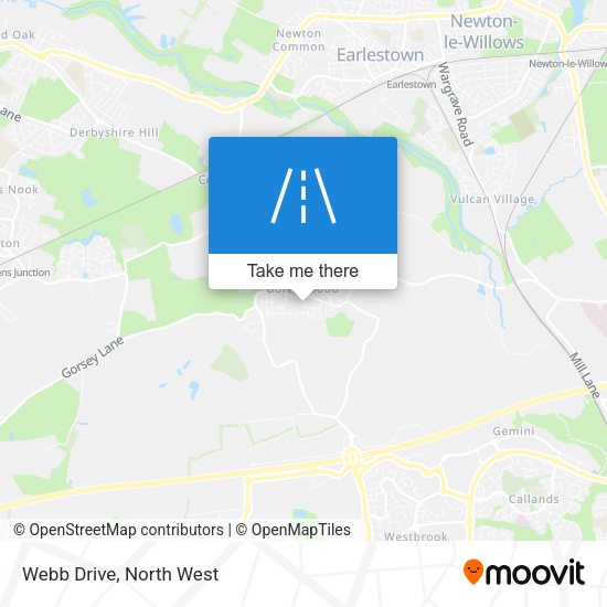 Webb Drive map
