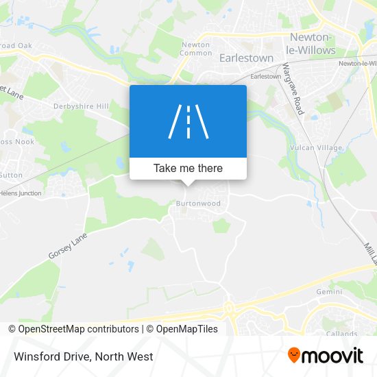 Winsford Drive map