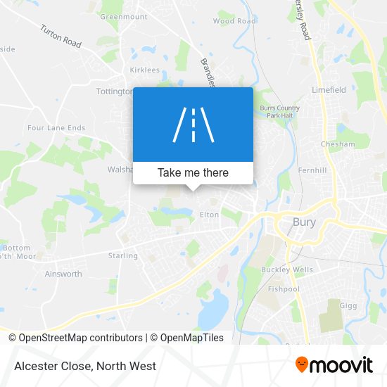 Alcester Close map