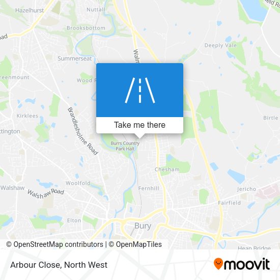 Arbour Close map
