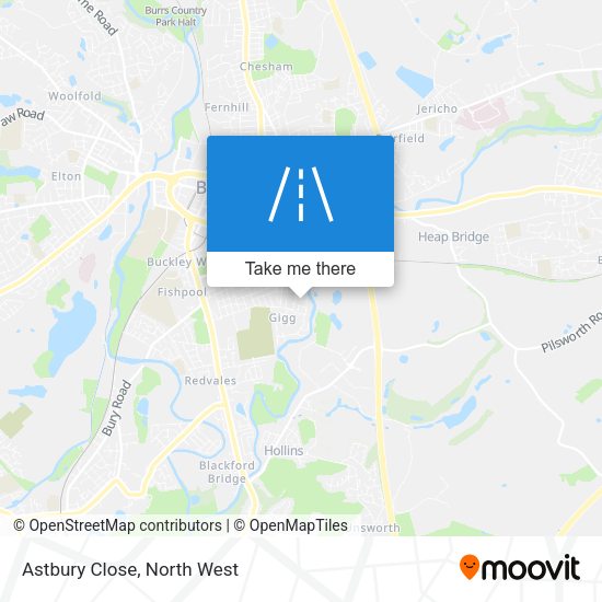Astbury Close map