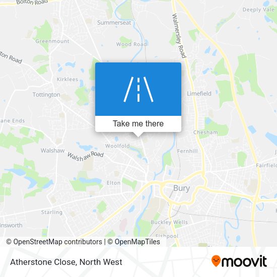 Atherstone Close map