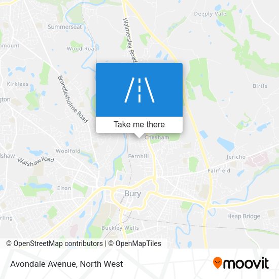 Avondale Avenue map