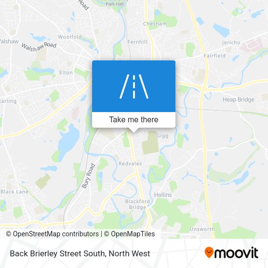 Back Brierley Street South map