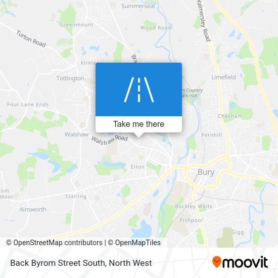Back Byrom Street South map