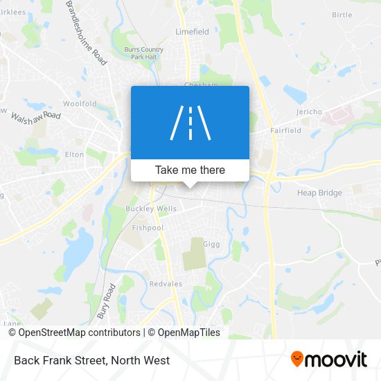 Back Frank Street map