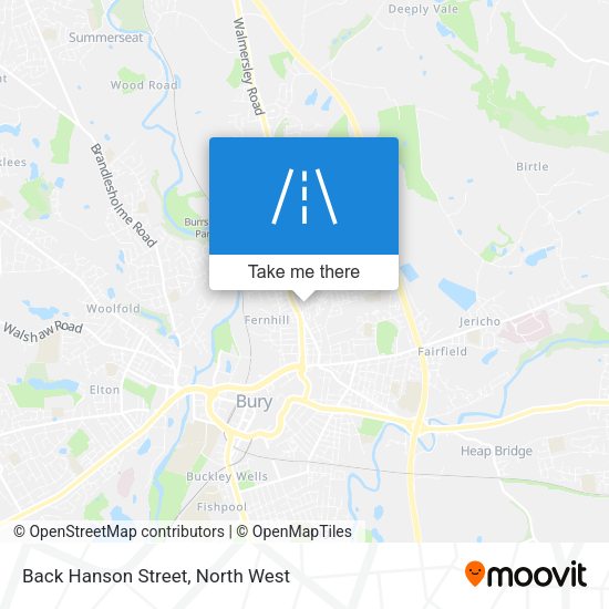 Back Hanson Street map