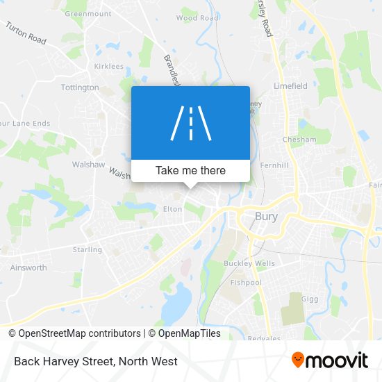 Back Harvey Street map