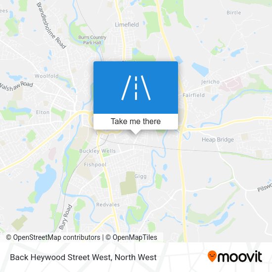 Back Heywood Street West map