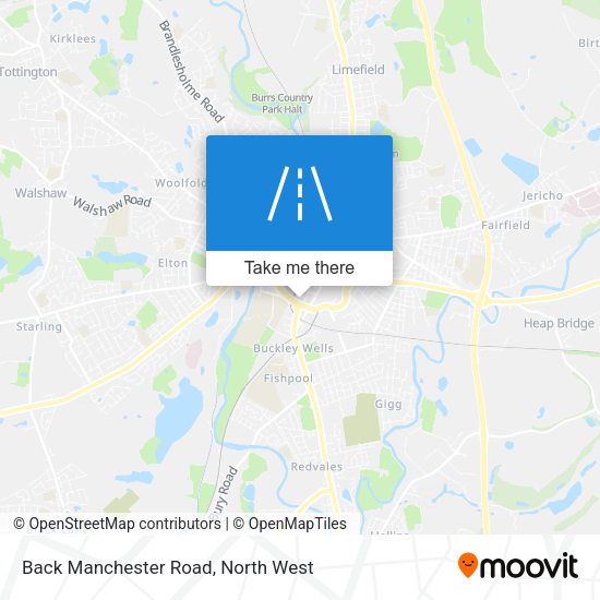 Back Manchester Road map