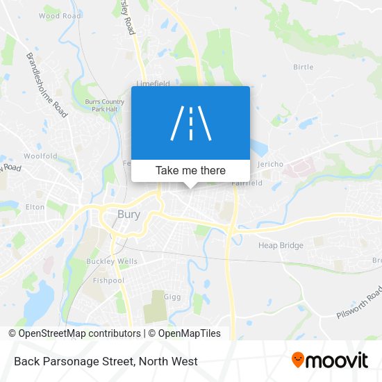 Back Parsonage Street map