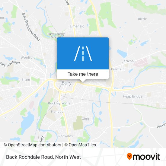 Back Rochdale Road map