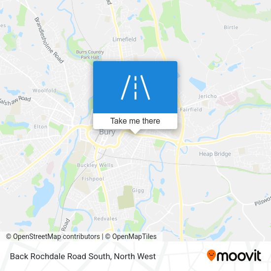 Back Rochdale Road South map