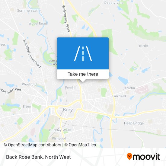 Back Rose Bank map