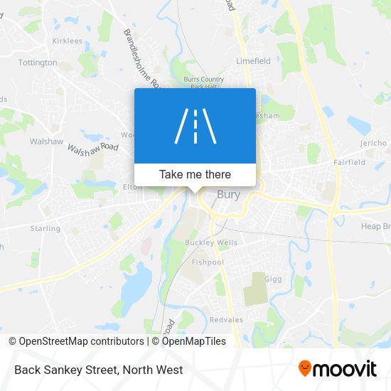 Back Sankey Street map