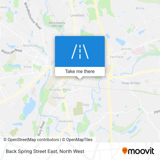 Back Spring Street East map