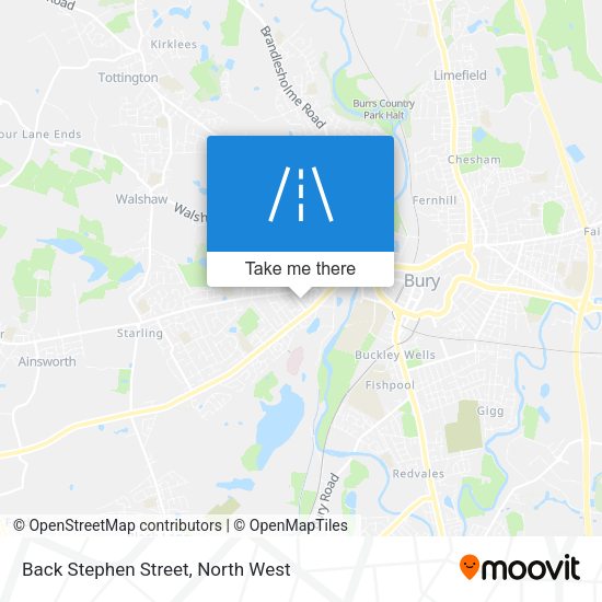 Back Stephen Street map