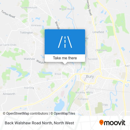Back Walshaw Road North map