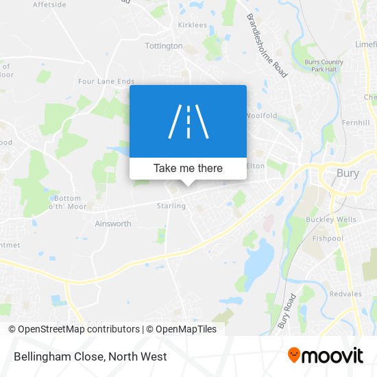 Bellingham Close map