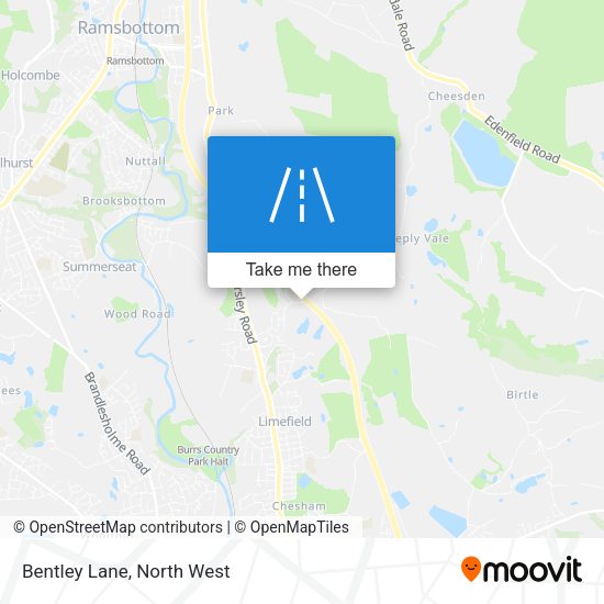 Bentley Lane map