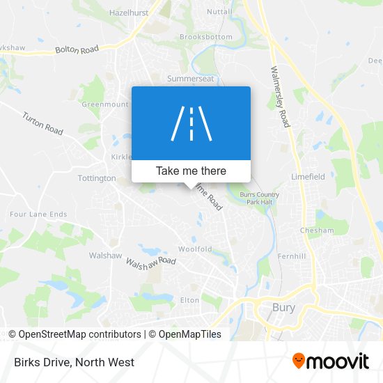 Birks Drive map