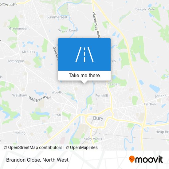Brandon Close map