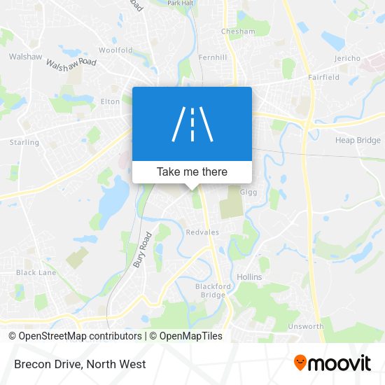 Brecon Drive map