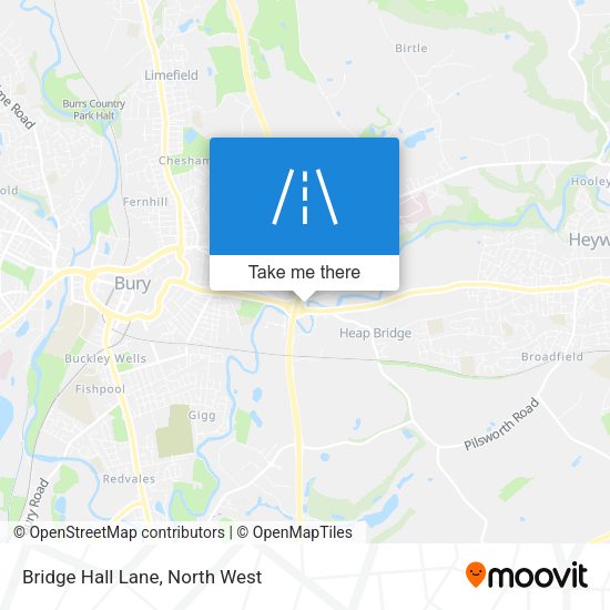 Bridge Hall Lane map