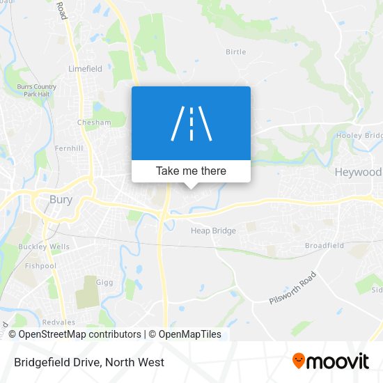 Bridgefield Drive map