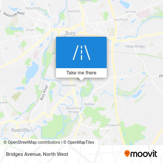Bridges Avenue map