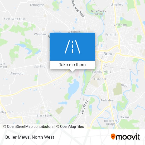 Buller Mews map