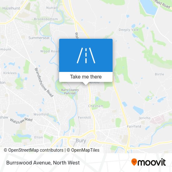 Burrswood Avenue map