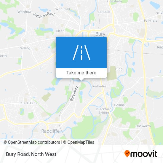 Bury Road map