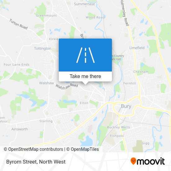 Byrom Street map