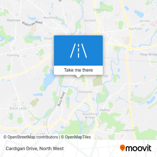 Cardigan Drive map