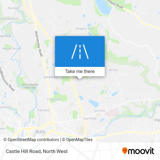 Castle Hill Road map