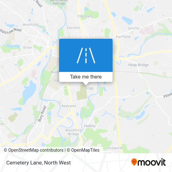 Cemetery Lane map