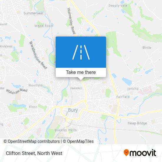 Clifton Street map