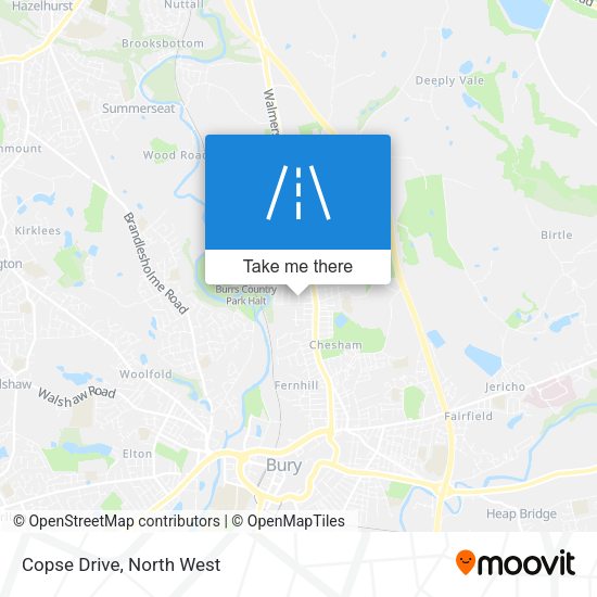 Copse Drive map