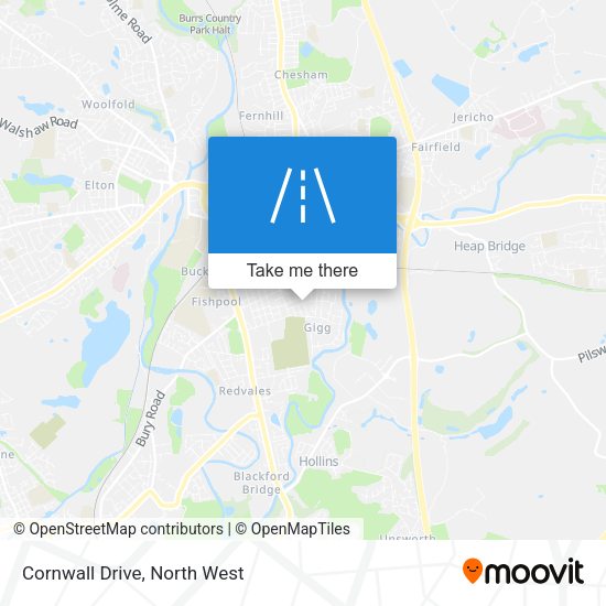 Cornwall Drive map
