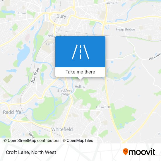 Croft Lane map