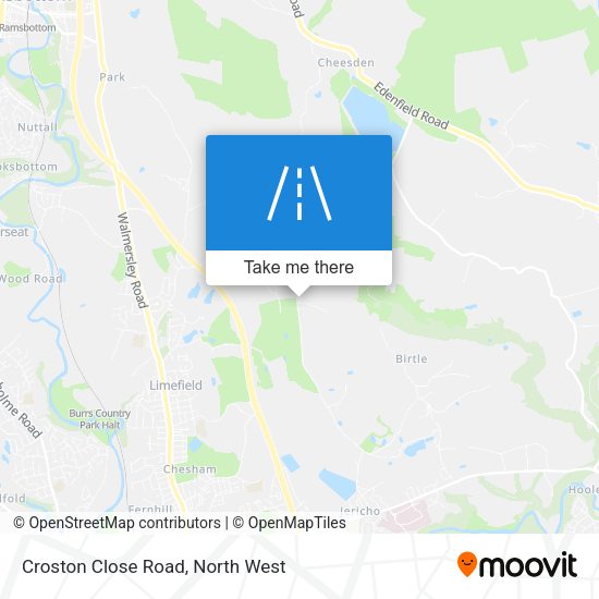 Croston Close Road map