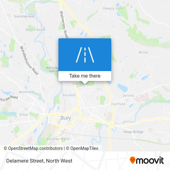 Delamere Street map