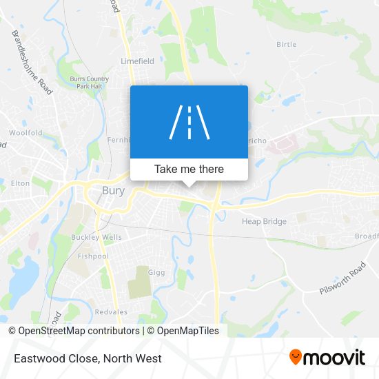 Eastwood Close map