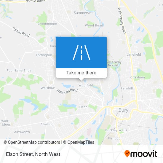 Elson Street map
