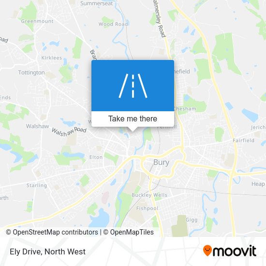 Ely Drive map
