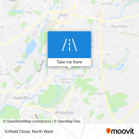 Enfield Close map