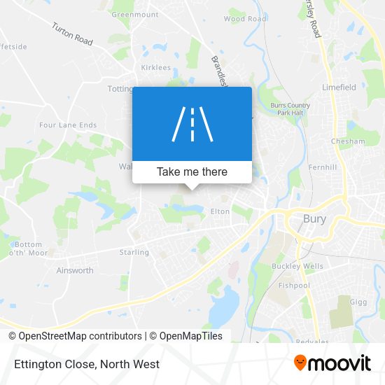 Ettington Close map