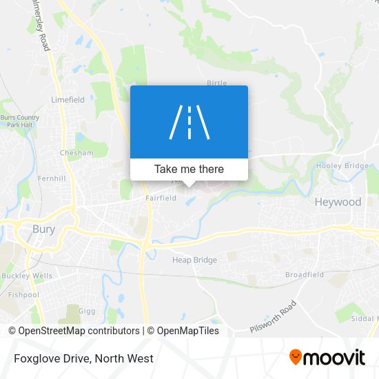 Foxglove Drive map